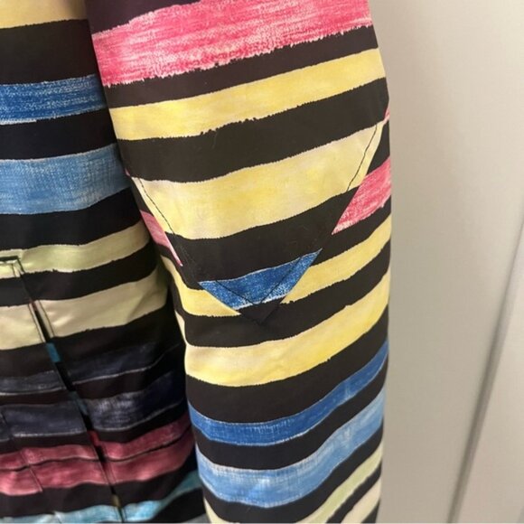 BURTON Striped Multicolor Snowboard Ski Jacket -Lots of Features! Sz Small - Picture 4 of 16